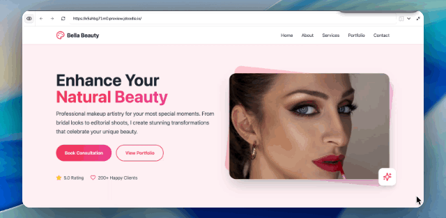 Makeup Artist Website Demo